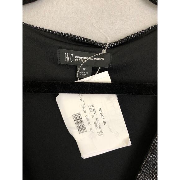 I.N.C International Concepts Size 12 Metallic Jumpsuit Black - Picture 2 of 8